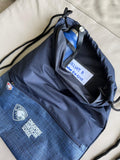 Navy Eagle Drawstring Bag