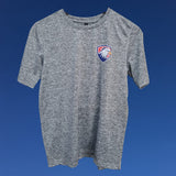 Round Neck Grey Dri Fit T-Shirt Eagles