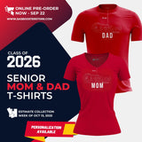 Class of 2026 Mom and Dad T-shirts