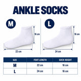 SAS White Ankle Socks