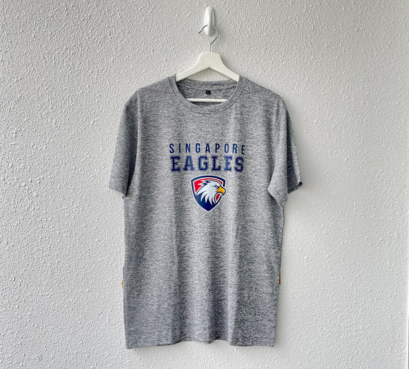 Grey Singapore Eagle Dry-Fit T-shirt