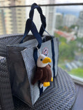 Plush Eagle Keychain & Foldable Shopping Bag (two in one)